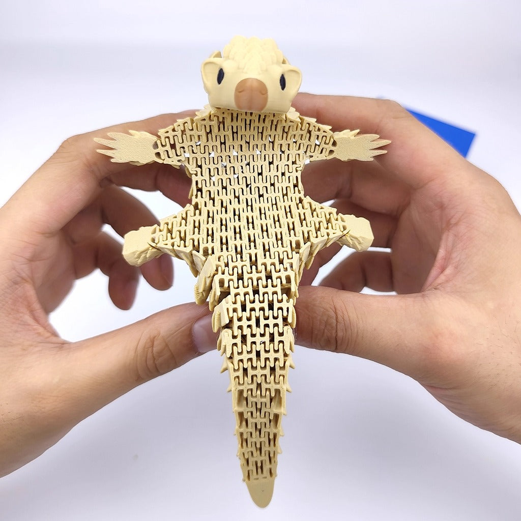 Fully Articulated Pangolin Fidget – Movable Scales, Calming Touch | Zen Ara Grove