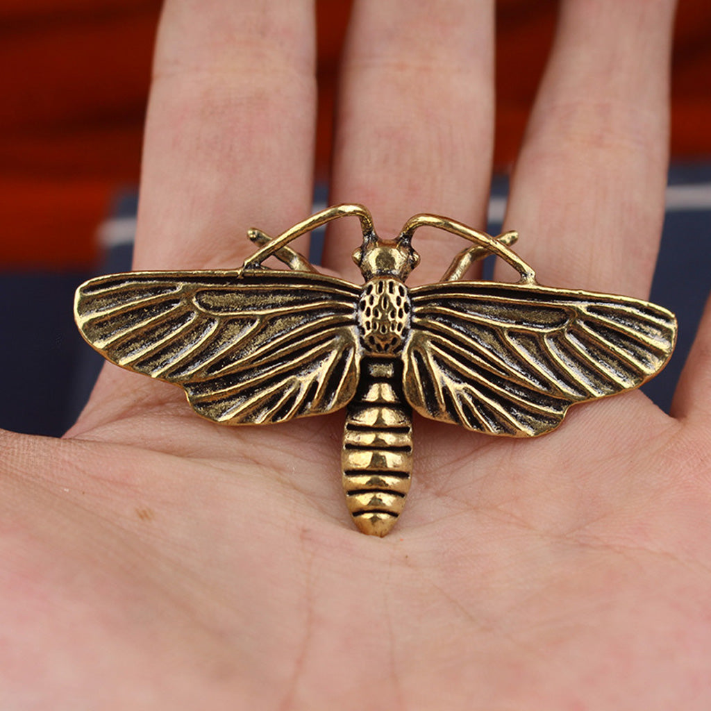 Brass Insect Collection – Handcrafted Dragonfly, Cicada, Cricket, Mantis & Bee Figurines | Zen Ara Grove