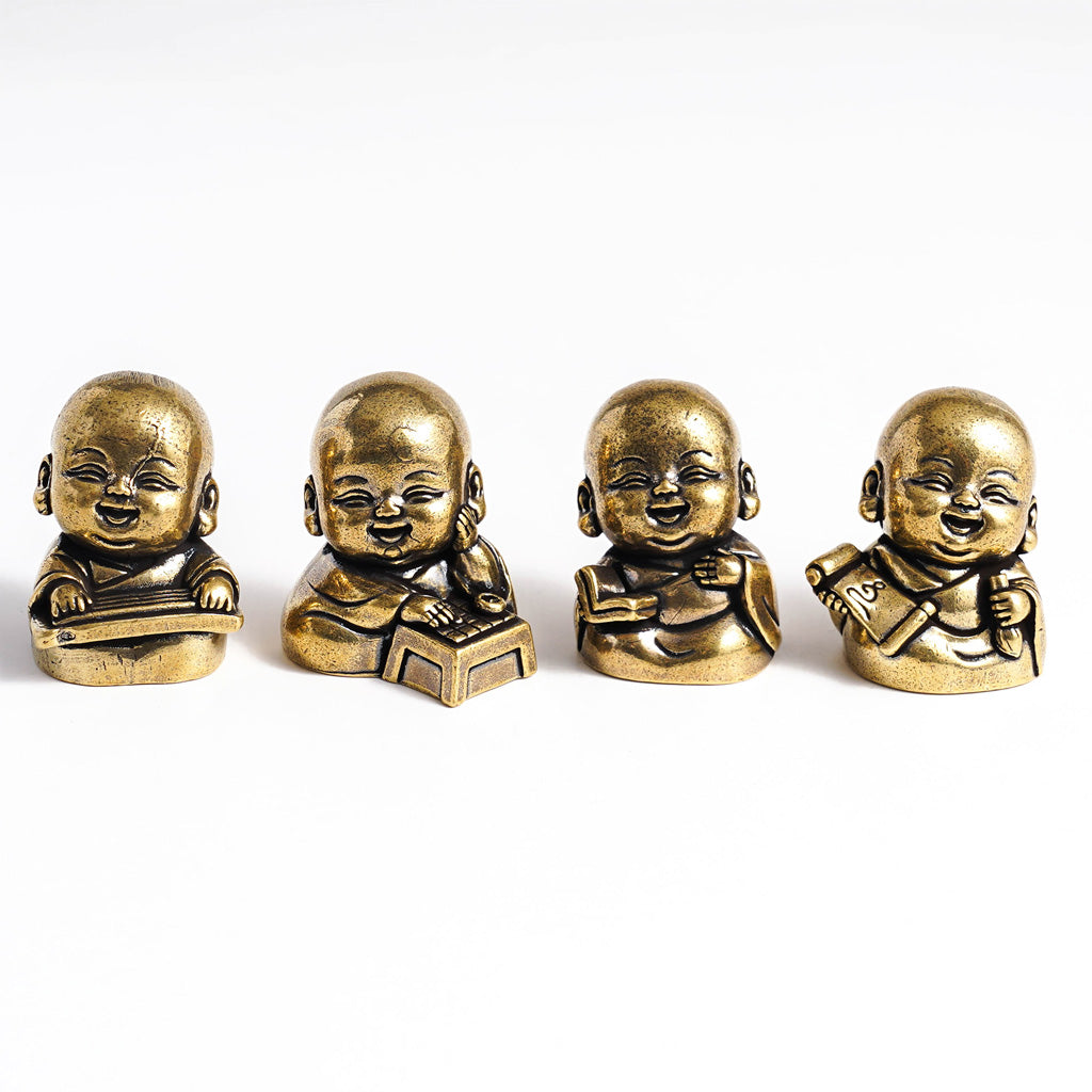 Handcrafted Solid Brass Monk’s Pursuit of Arts Collection | Zen Ara Grove