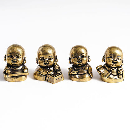 Handcrafted Solid Brass Monk’s Pursuit of Arts Collection | Zen Ara Grove