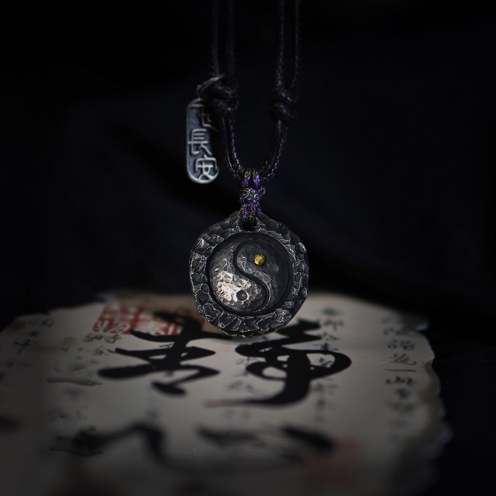 999 Silver Handcrafted Yin-Yang Necklace – Harmony & Blessing | Zen Ara Grove