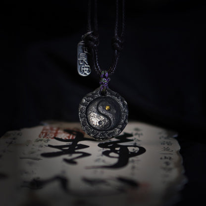 999 Silver Handcrafted Yin-Yang Necklace – Harmony & Blessing | Zen Ara Grove