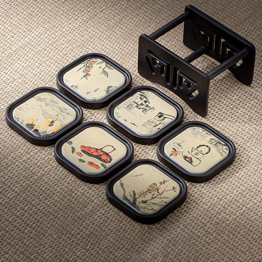 Oriental Zen Style Drink Coaster | Zen Ara Grove