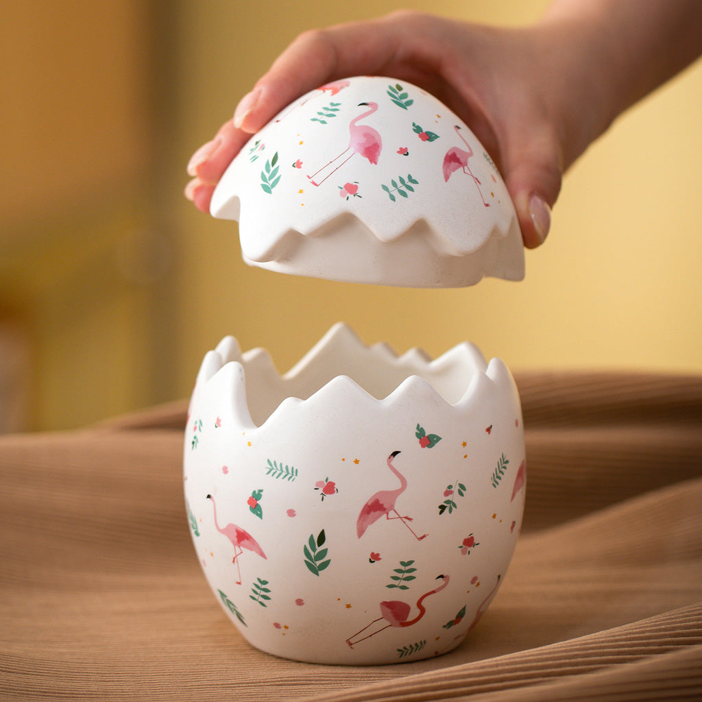 Easter Egg Ceramic Jar – Symbol of Sweet Blessings | Zen Ara Grove