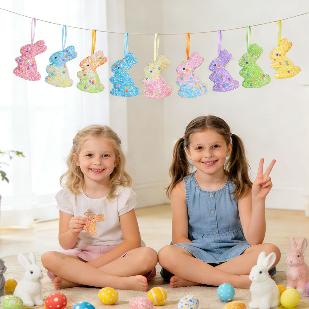Colorful Easter Bunny Hanging Decoration – Joy & Festivity | Zen Ara Grove