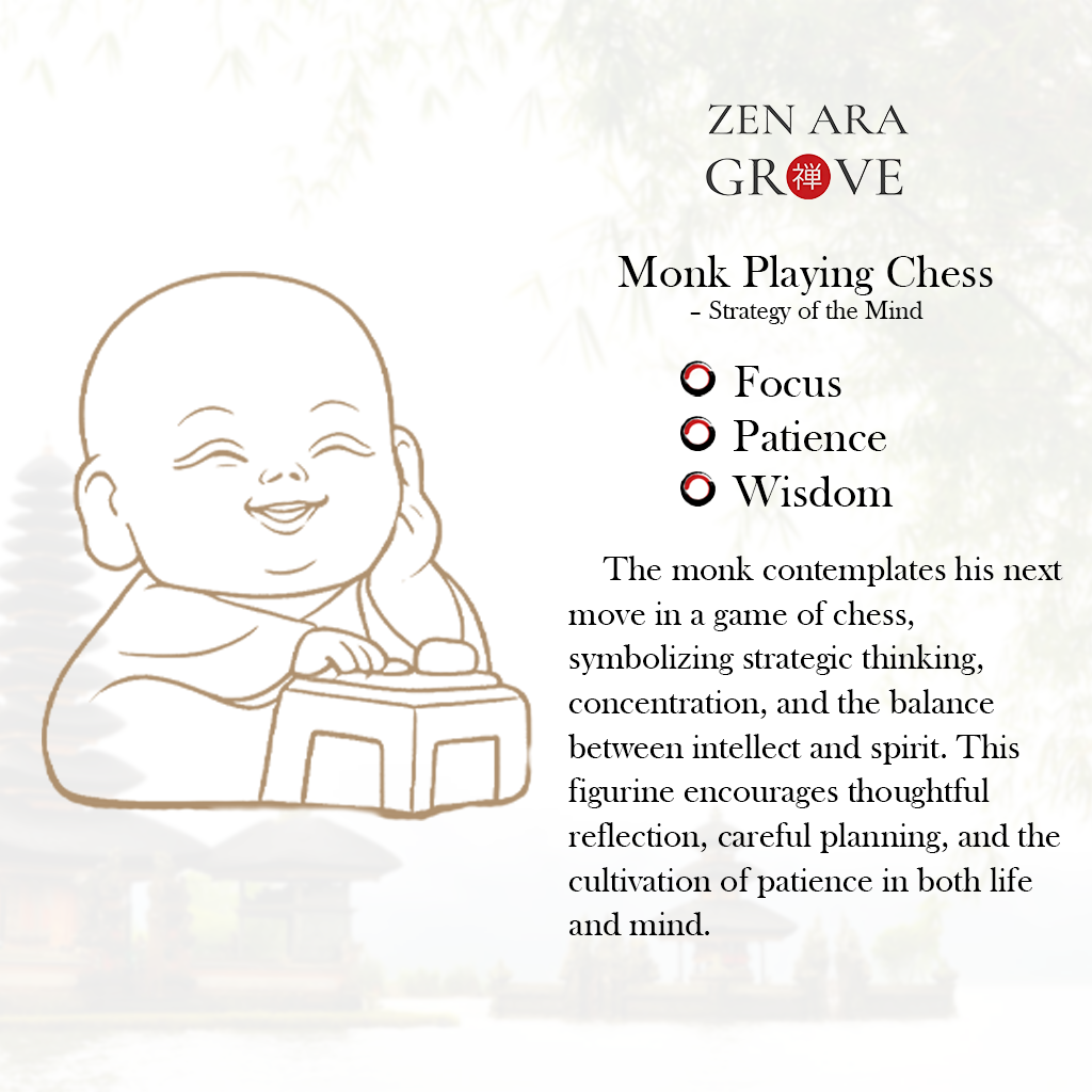 Handcrafted Solid Brass Monk’s Pursuit of Arts Collection | Zen Ara Grove
