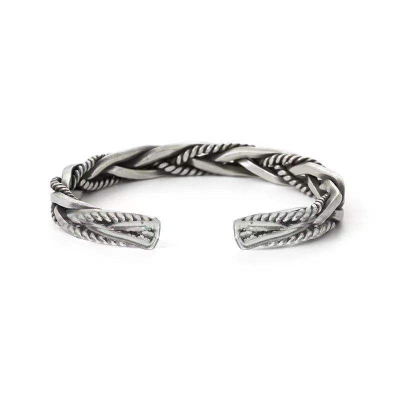 Zen Style Braided Steel Bracelet | Minimalist Twist Design | Zen Ara Grove