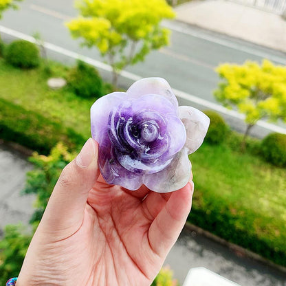 Natural Crystal Rose Ornament – Elegance in Motion, Beauty You Can Hold | Zen Ara Grove