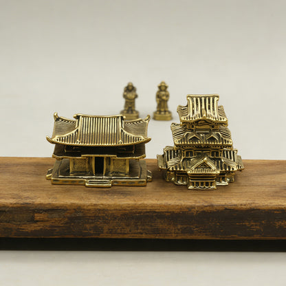 Limited Time Offer · Handcrafted Brass Miniature Pavilion Set – Symbol of Serenity and Wisdom | Zen Ara Grove