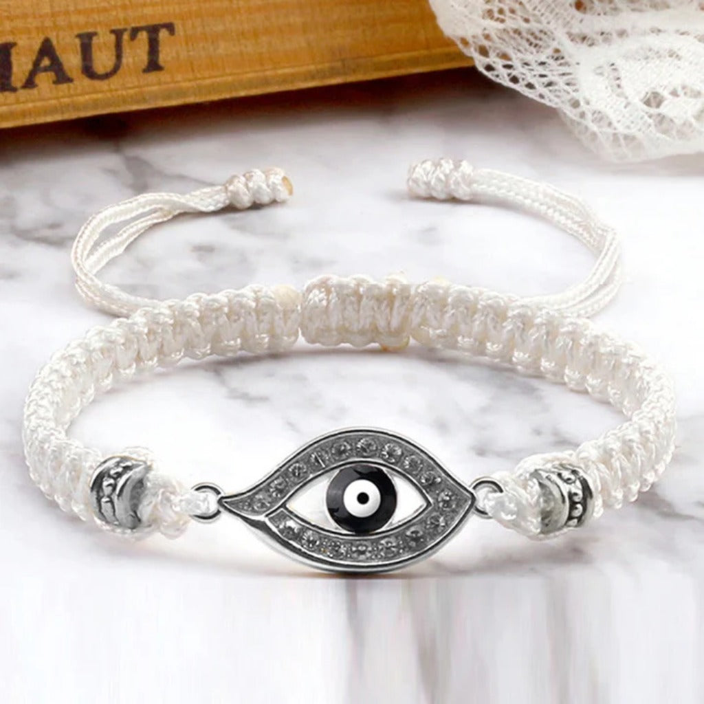 Adjustable Evil Eye Cord Bracelet – Ward Off Negativity, Invite Good Fortune | Zen Ara Grove
