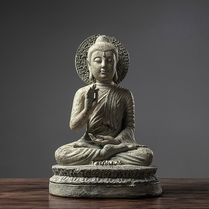 Zen Buddha Statue – Resin Meditation Figurine for Tranquil Display | Zen Ara Grove