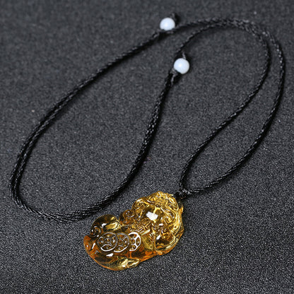 Limited Time Offer · Purple Crystal Glass Pixiu Pendant – Symbol of Blessing and Good Fortune | Zen Ara Grove