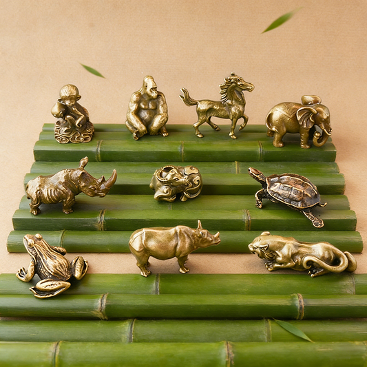 Handcrafted Metallic Wildlife Figurines – Strength, Grace, and Untamed Beauty | Zen Ara Grove