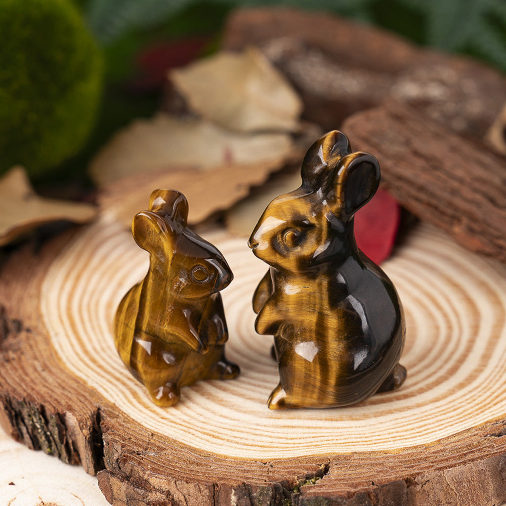 Hand‑Carved Natural Crystal Bunny – Brings Calm Energy and Joy | Zen Ara Grove