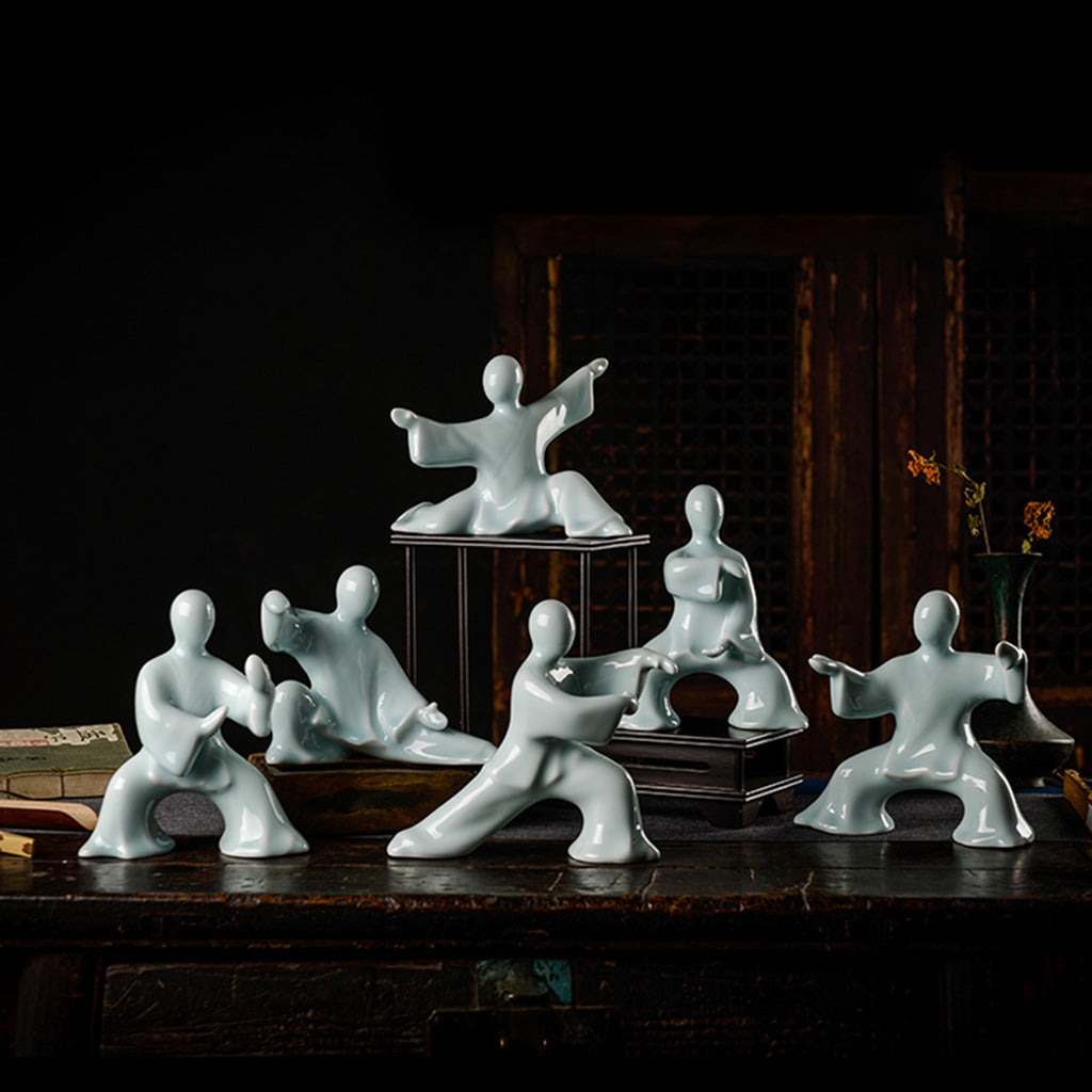 Kung Fu Tai Chi Master Ceramic Figurine | Zen Ara Grove