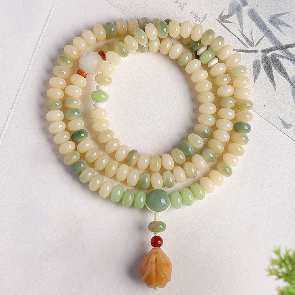108 Natural Bodhi Seed Mala Bracelet | Zen Ara Grove