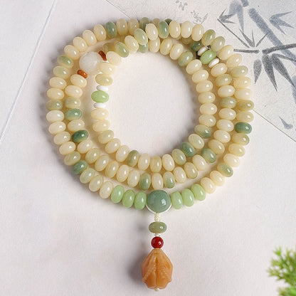 108 Natural Bodhi Seed Mala Bracelet | Zen Ara Grove