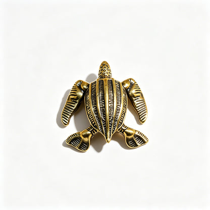 Handcrafted Brass Sea Turtle Figurine – A Symbol of Longevity and Protection | Zen Ara Grove