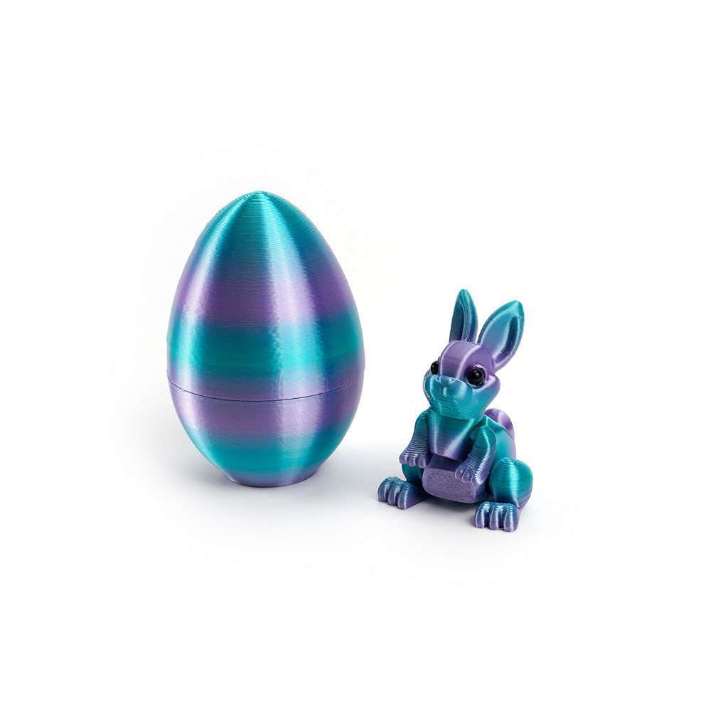 3D Printed Easter Bunny Egg Figurine – Symbol of Hope & Renewal | Zen Ara Grove