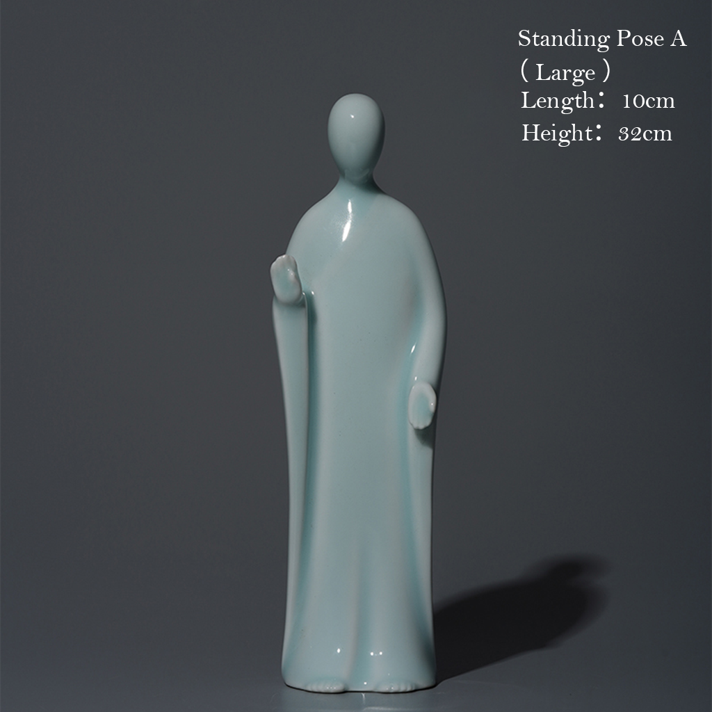 Handcrafted Ceramic Faceless Buddha Mudra Figurines – Embodying Zen Wisdom & Peace | Zen Ara Grove