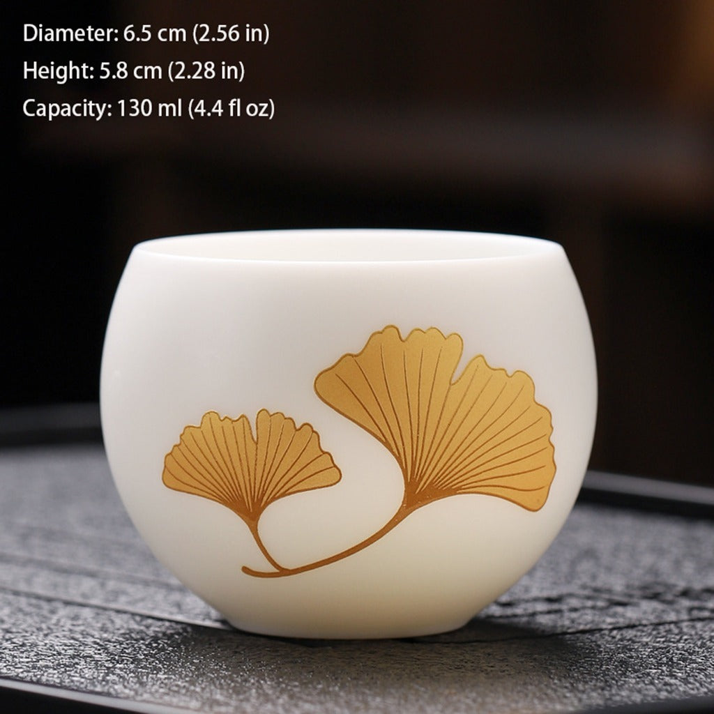 Luminous Ceramic Teacup – Jade-Like Touch & Light Beauty | Zen Ara Grove