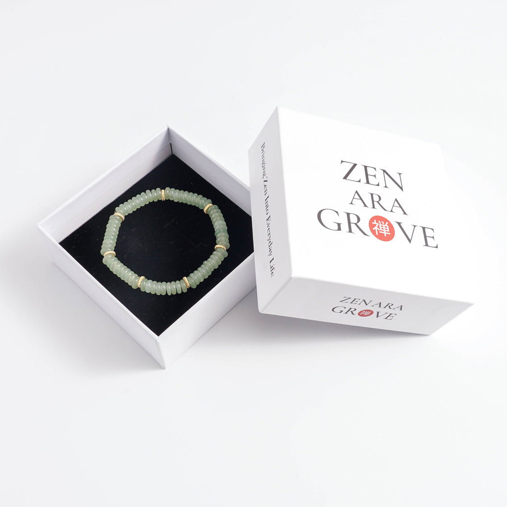 Natural Aventurine Abacus Bead Bracelet – A Symbol of Prosperity and Balance | Zen Ara Grove