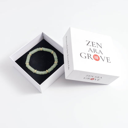 Natural Aventurine Abacus Bead Bracelet – A Symbol of Prosperity and Balance | Zen Ara Grove