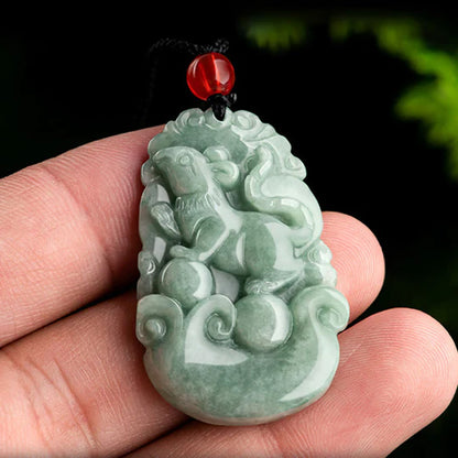 Chinese Zodiac Jade Pendant – Eternal Blessing & Protection | Zen Ara Grove