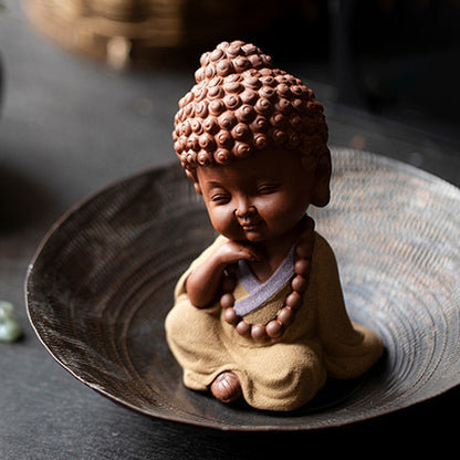 Ceramic "Four No Evils" Buddha Statue Set – Symbols of Mindfulness, Compassion, and Peace | Zen Ara Grove
