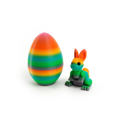 3D Printed Easter Bunny Egg Figurine – Symbol of Hope & Renewal | Zen Ara Grove
