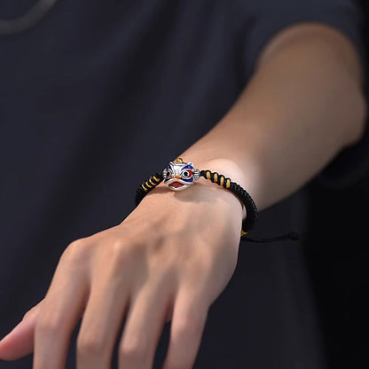 TODAY ONLY! Lucky Enamel Lion Charm Bracelet – Adjustable Handwoven Cord | Zen Ara Grove
