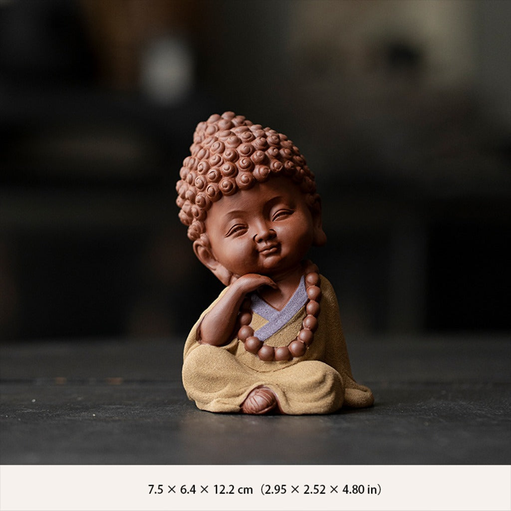 Ceramic "Four No Evils" Buddha Statue Set – Symbols of Mindfulness, Compassion, and Peace | Zen Ara Grove