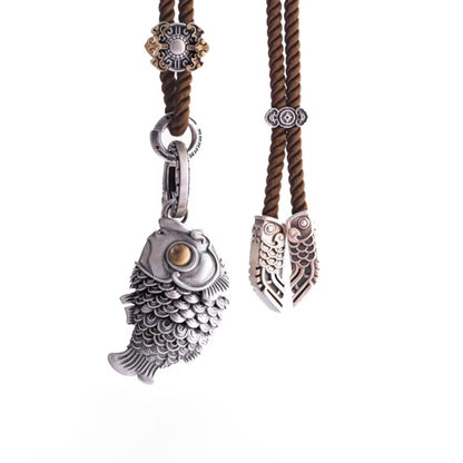 Lucky Koi Fish Pendant – Articulated Moving Tail for Stress Relief | Zen Ara Grove