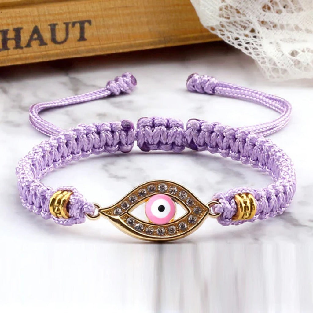 Adjustable Evil Eye Cord Bracelet – Ward Off Negativity, Invite Good Fortune | Zen Ara Grove