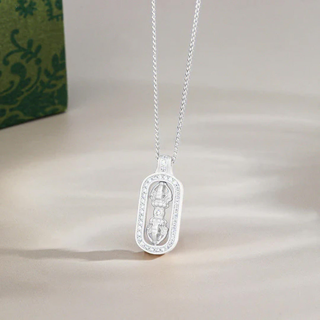 S925 Sterling Silver Pixiu Vajra Pendant Necklace – Prosperity & Protection | Zen Ara Grove