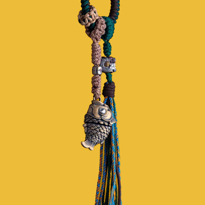 Lucky Koi Fish Pendant – Articulated Moving Tail for Stress Relief | Zen Ara Grove