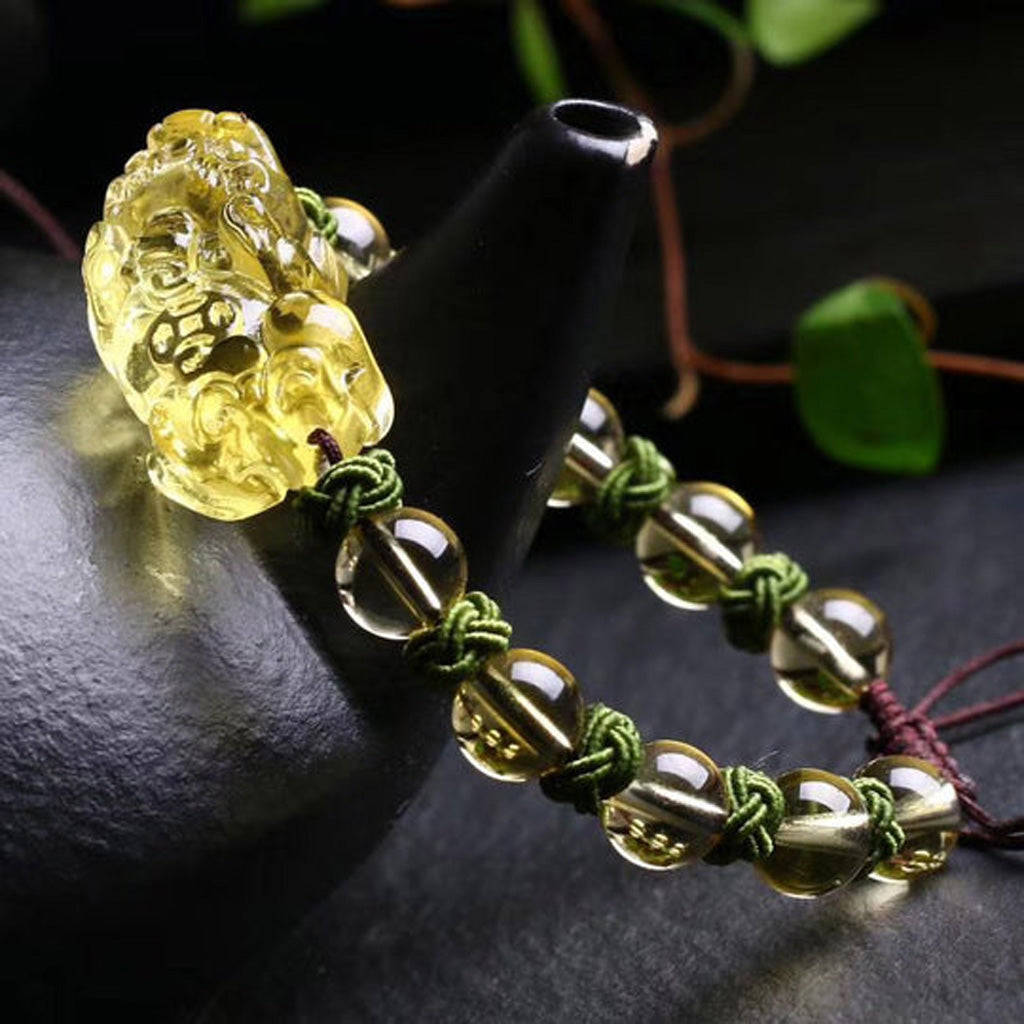 Citrine Pixiu Bracelet – Fortune & Energy Balance | Zen Ara Grove