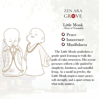 Ceramic “Three No Evils” Monk Figurines – Symbol of Wisdom, Purity & Mindfulness | Zen Ara Grove