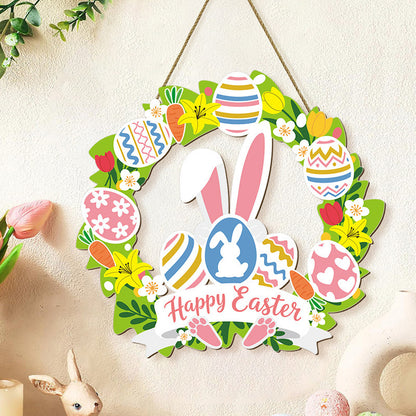 Spring Floral Easter Wooden Wreath Décor – Brings Blessing and Renewal | Zen Ara Grove