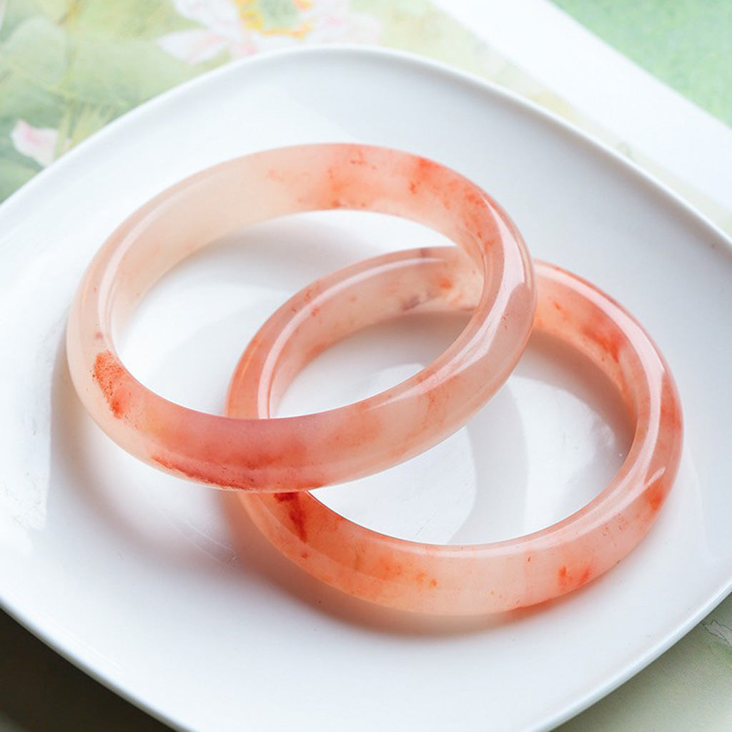 Pink Jade Bangle – Gentle Strength of Love | Zen Ara Grove