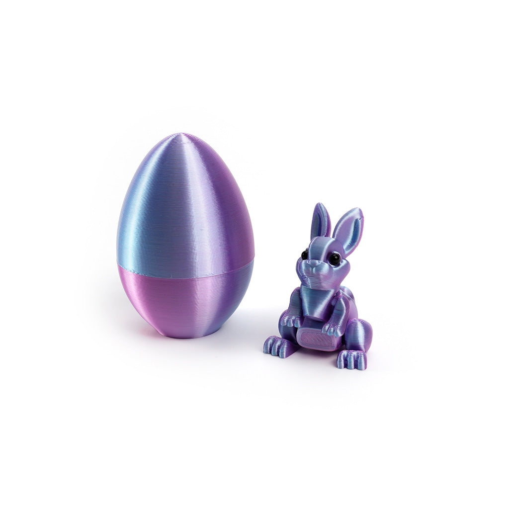 3D Printed Easter Bunny Egg Figurine – Symbol of Hope & Renewal | Zen Ara Grove