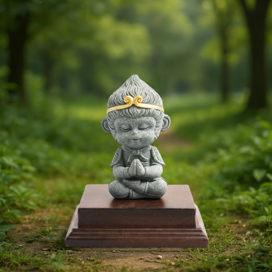 Stone "Monkey King" Wukong Statue – The Great Saint of Battle Folk Art Sculpture | Zen Ara Grove