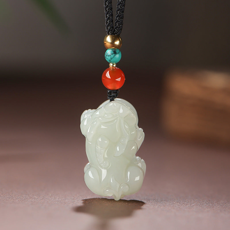 Celestial Hetian Jade Pi Yao Pendant