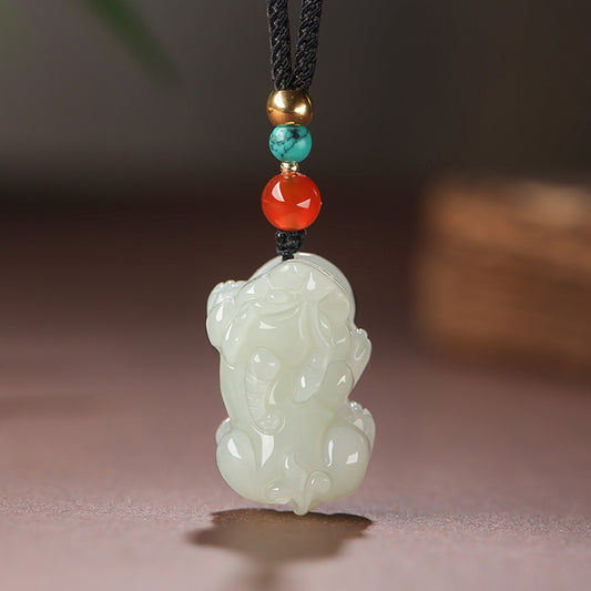Celestial Hetian Jade Pi Yao Pendant