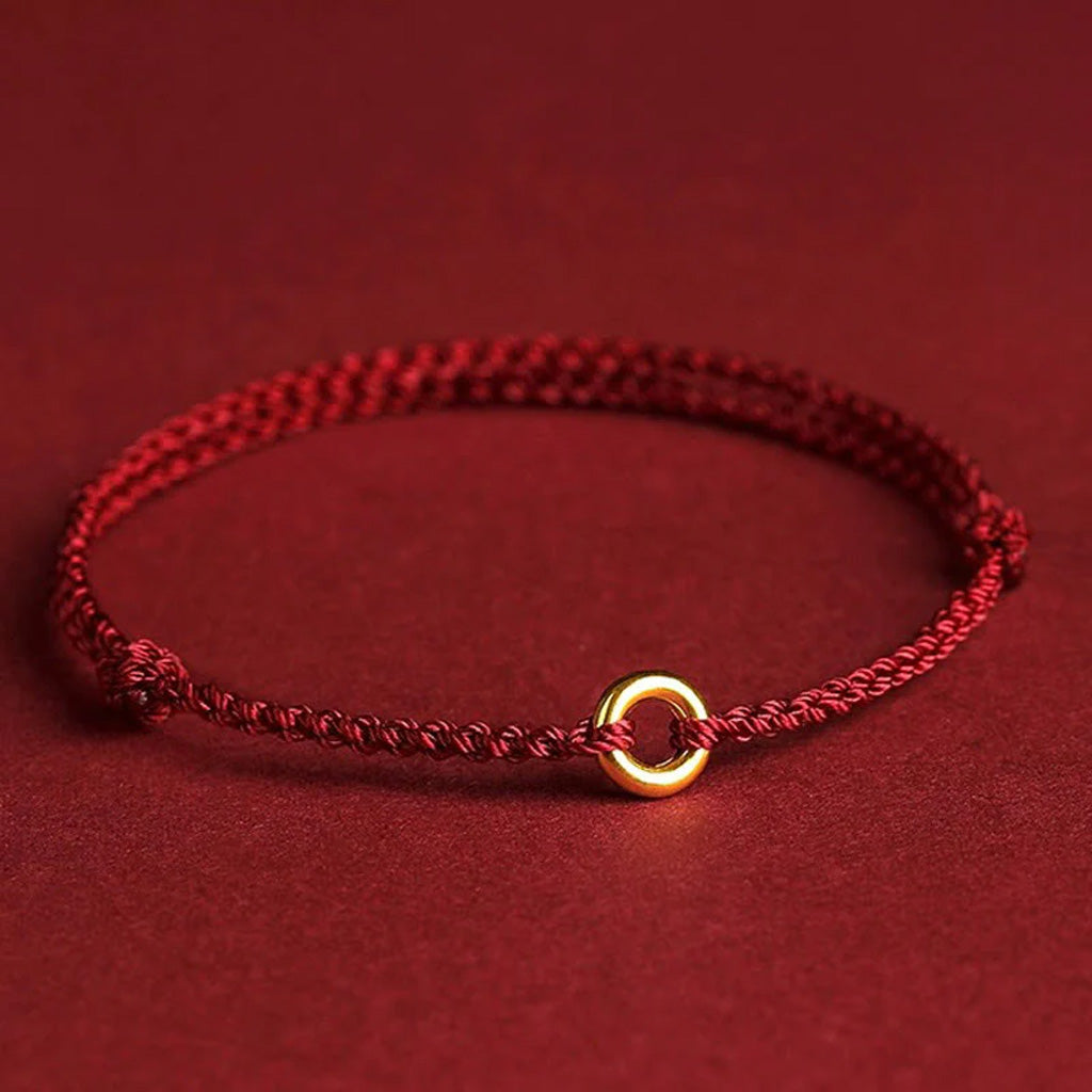 Adjustable Hand-Braided Circle Bracelet or Anklet — Balance & Connection