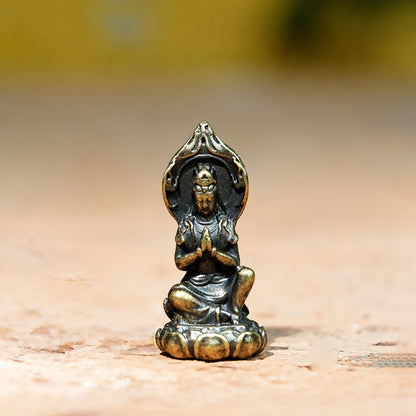 Mini Brass Figurines – Zen Series with Buddha, Bodhidharma, Guanyin, Animals & More – Symbol of Mindfulness | Zen Ara Grove