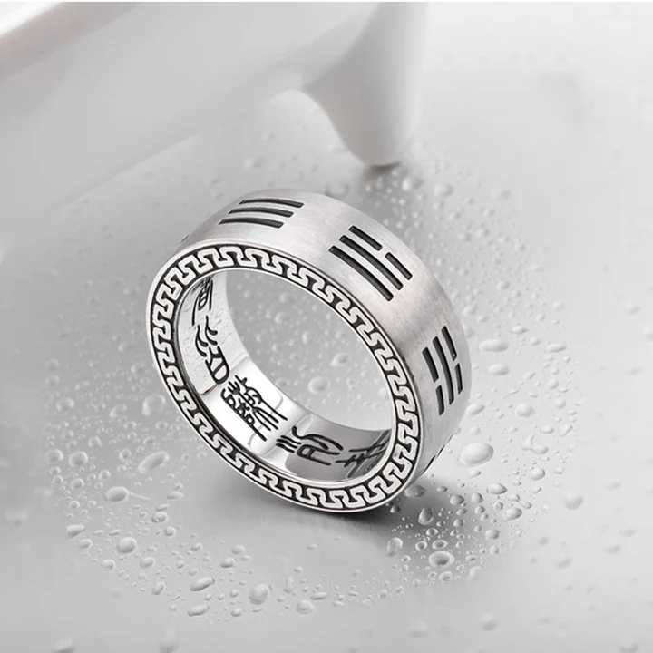Ancient Script Taiji Ring – Yin Yang Symbol of Balance  | Zen Ara Grove