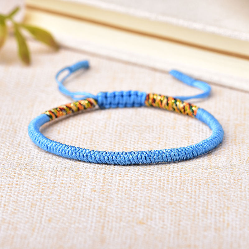 Handmade Multi-Color Diamond Knot Rope Bracelet – Colors Carrying Good Fortune | Zen Ara Grove