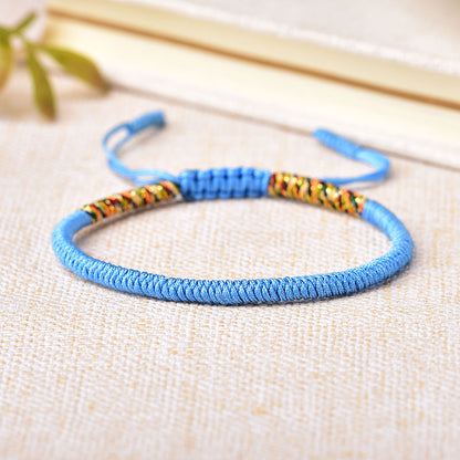 Handmade Multi-Color Diamond Knot Rope Bracelet – Colors Carrying Good Fortune | Zen Ara Grove