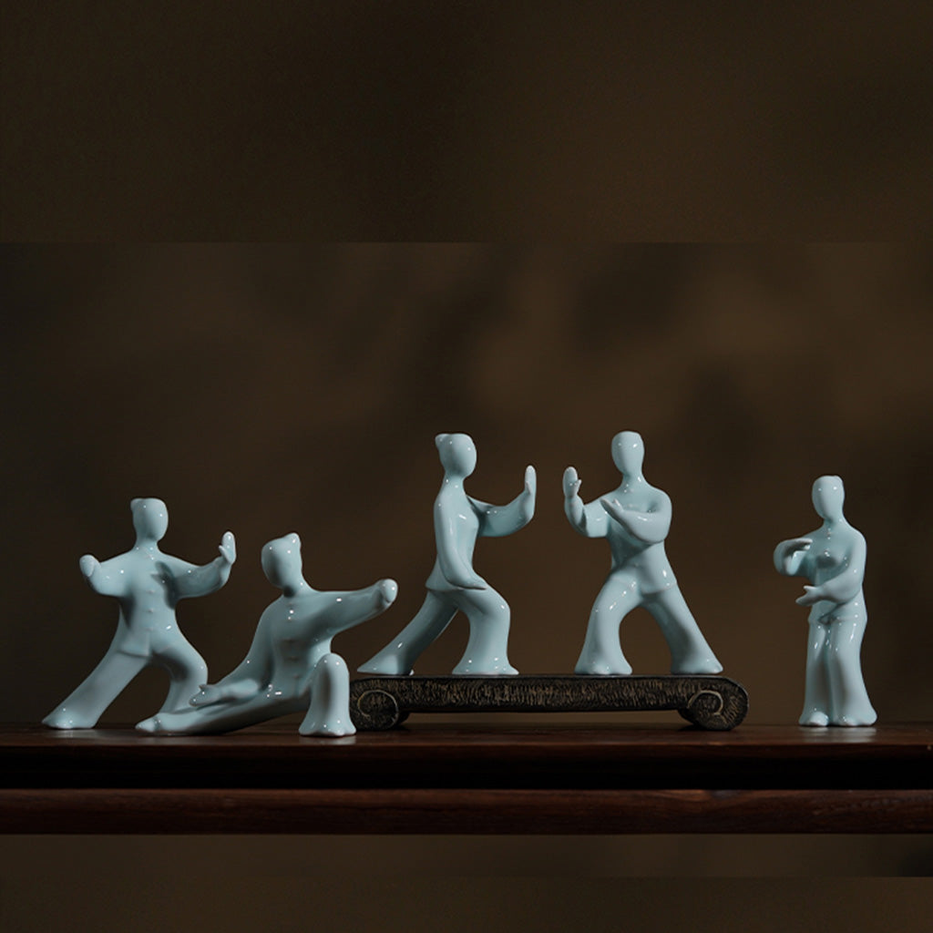 Kung Fu Tai Chi Master Ceramic Figurine | Zen Ara Grove